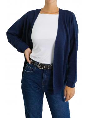 Cardigan tinta unita aperto